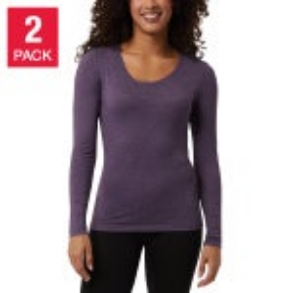 32 Degrees Ladies' Heat Tee, 2-pack